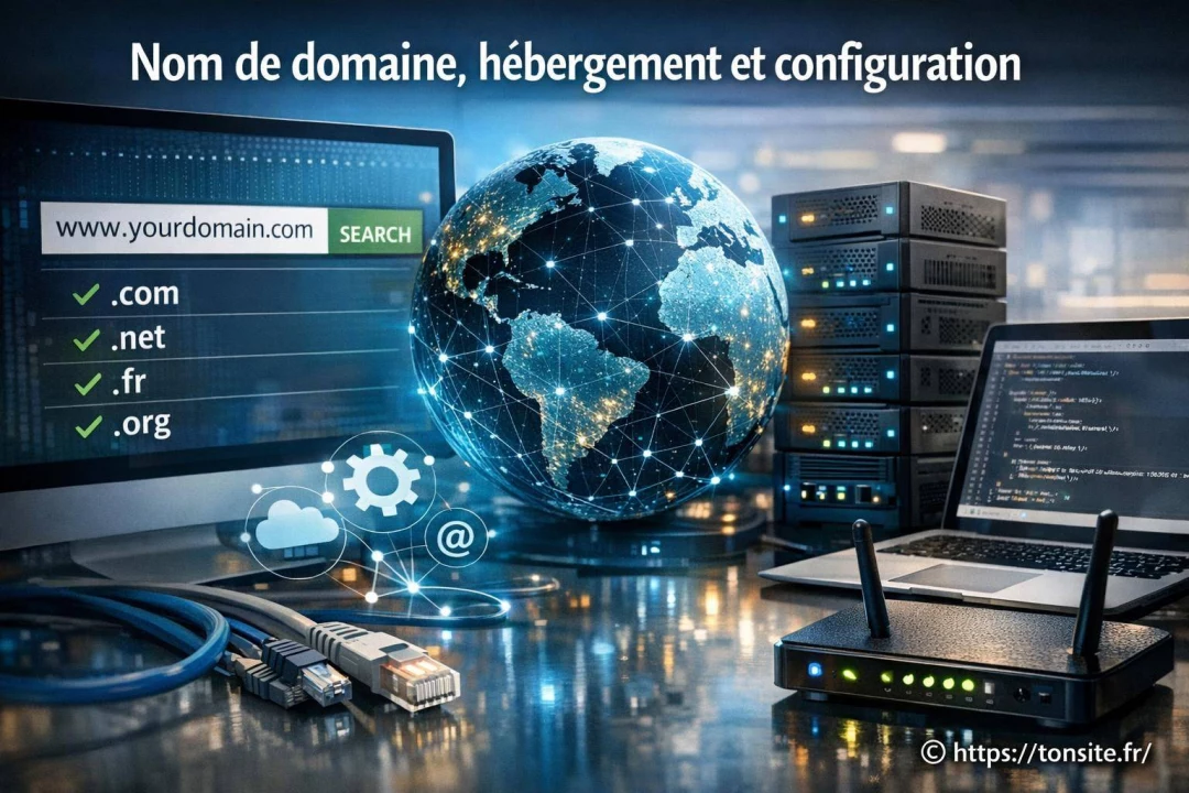 Nom de domaine, hébergement et configuration