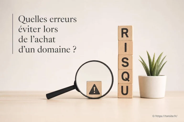 Quelles erreurs éviter lors de l’achat d’un domaine ?