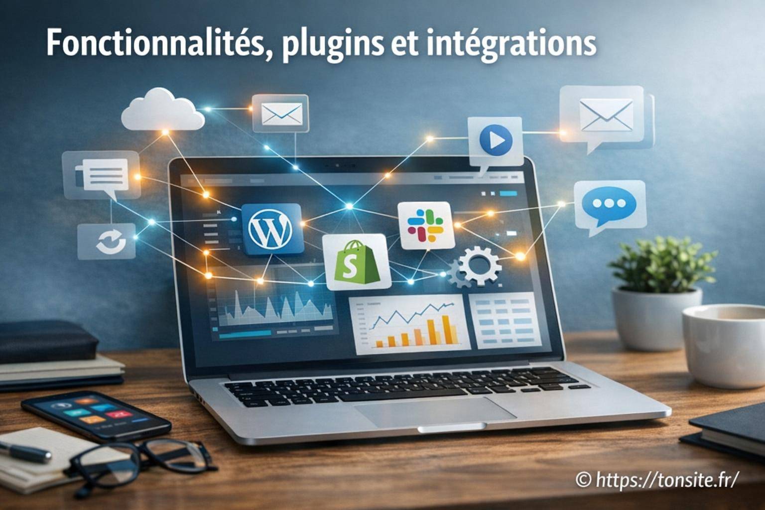 Fonctionnalités, plugins et intégrations