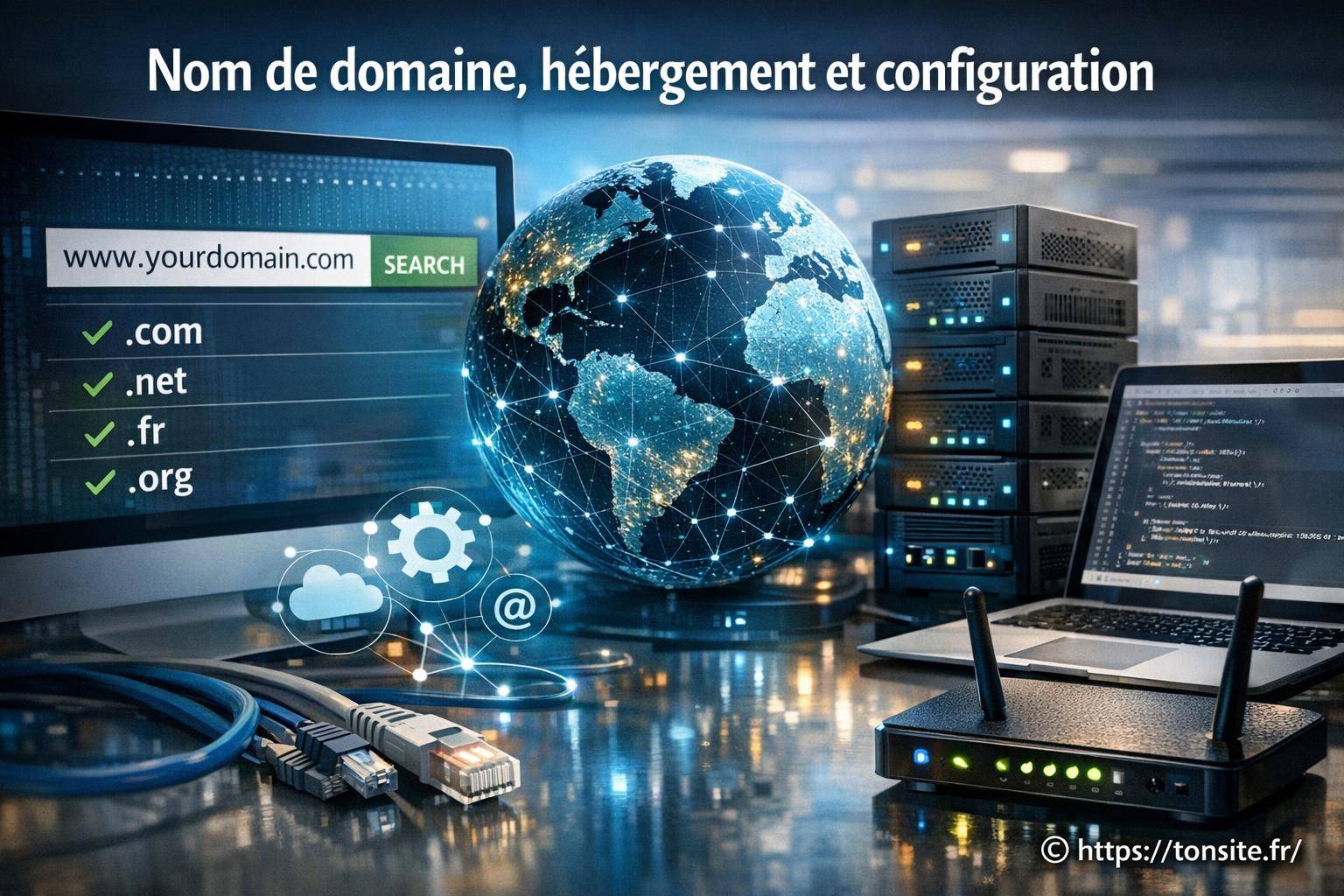 Nom de domaine, hébergement et configuration
