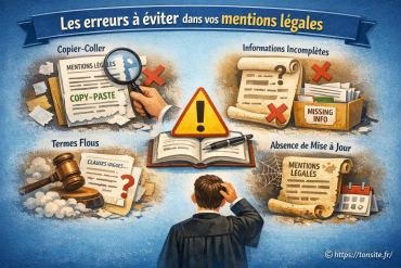 Les erreurs à éviter dans vos mentions légales pour protéger votre site