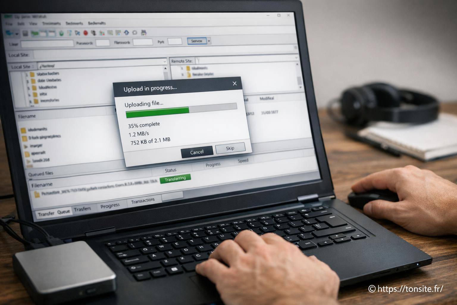 Comment uploader un fichier avec un client FTP ?
